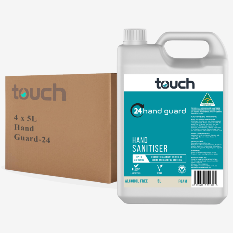 4 x Alcohol-Free Hand Sanitiser- Liquid(Spray) & Foam | 5L- Hand Guard